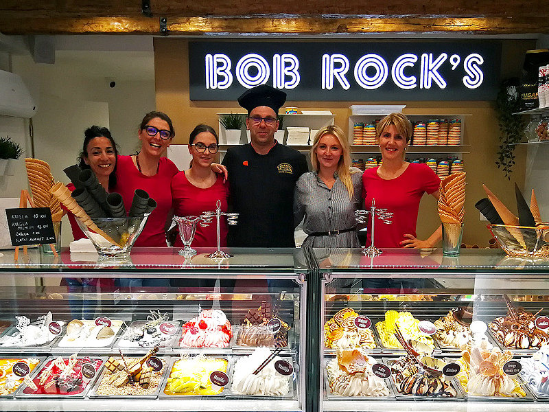 Bob Rock's Ice Cream shop best in Zadar