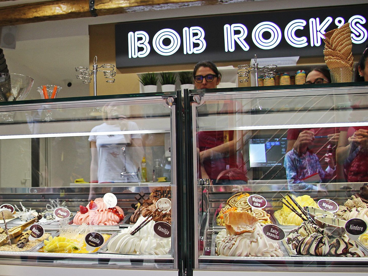 bob rocks ice cream shop zadar croatia